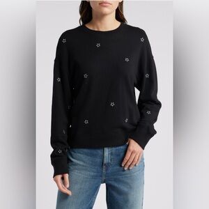 NWOT Rails Ramona Star Embroidered Sweatshirt Size XS $158